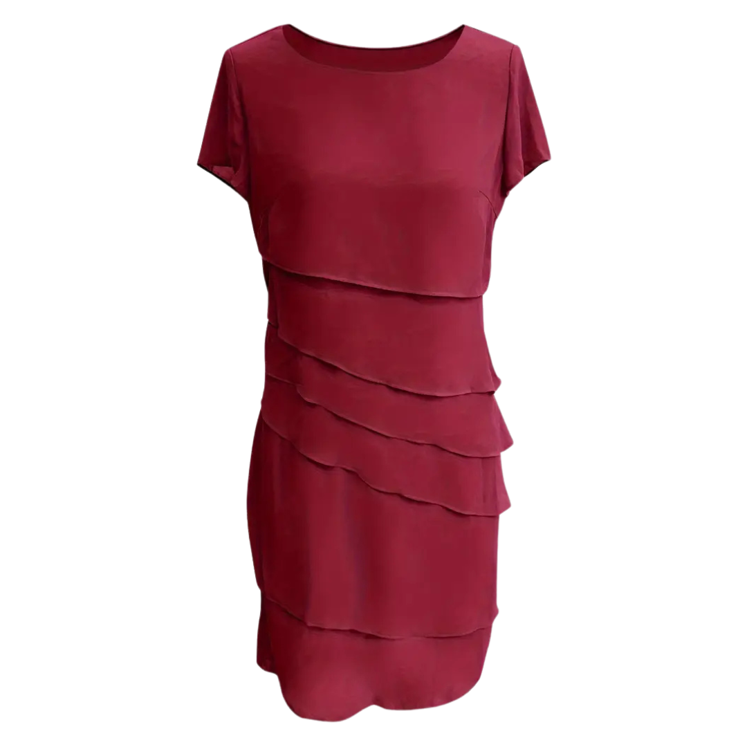 Kiara - El Vestido Plisado de Gasa de Seda