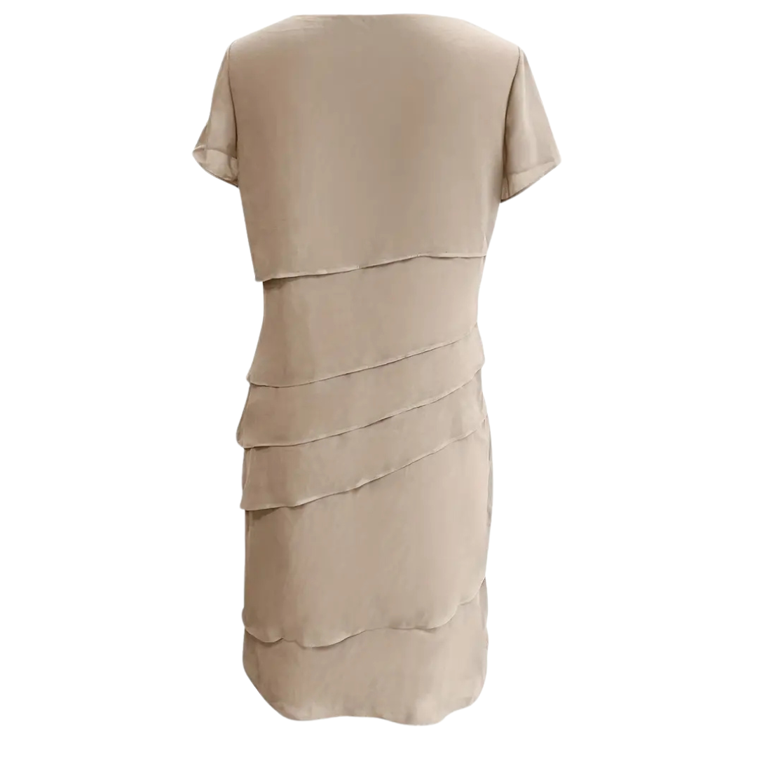 Kiara - El Vestido Plisado de Gasa de Seda