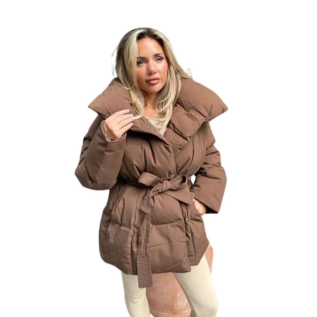 Mara - La Elegante Chaqueta de Plumas