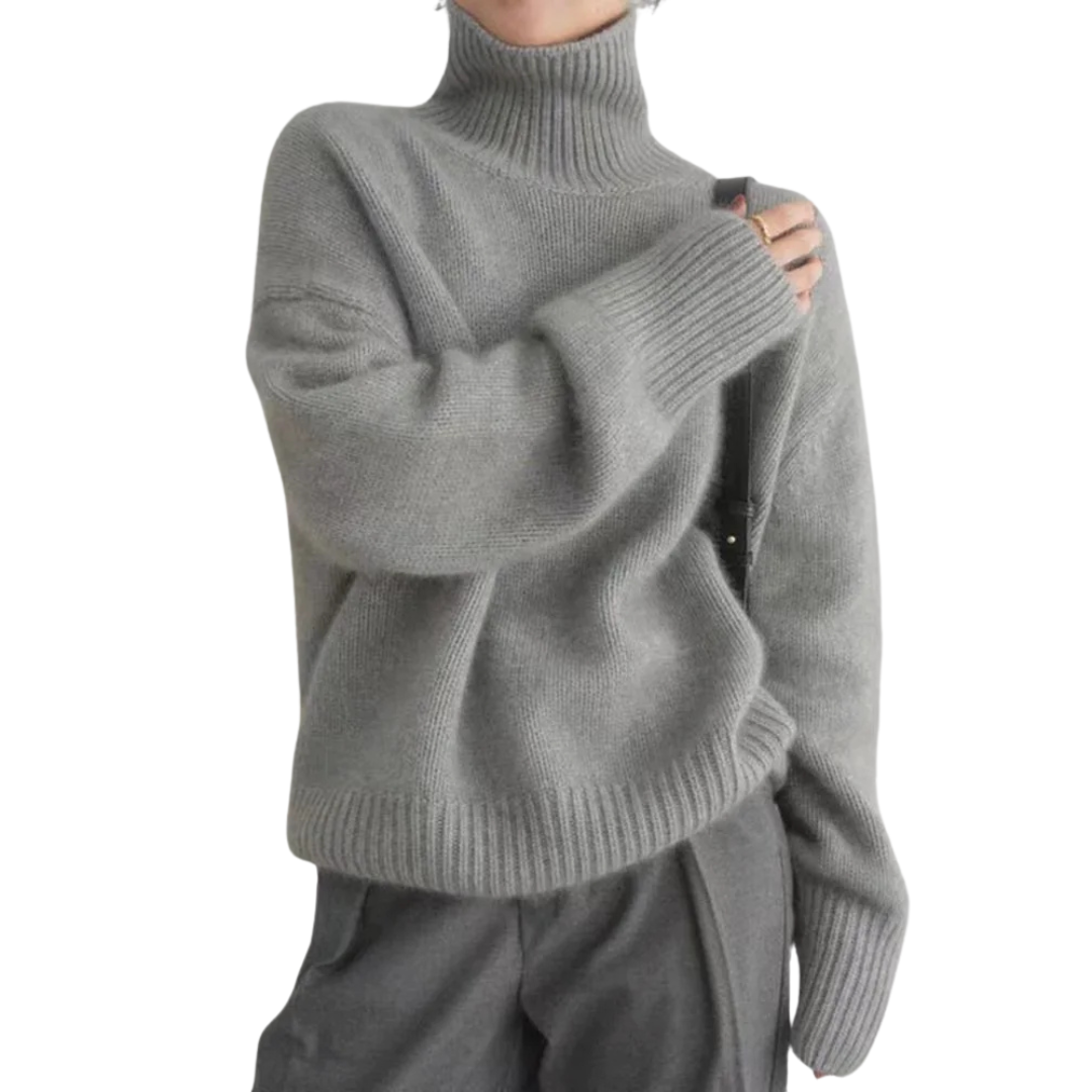 Marian - El Elegante Jersey de Cuello Alto