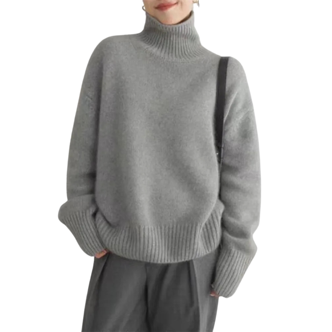 Marian - El Elegante Jersey de Cuello Alto