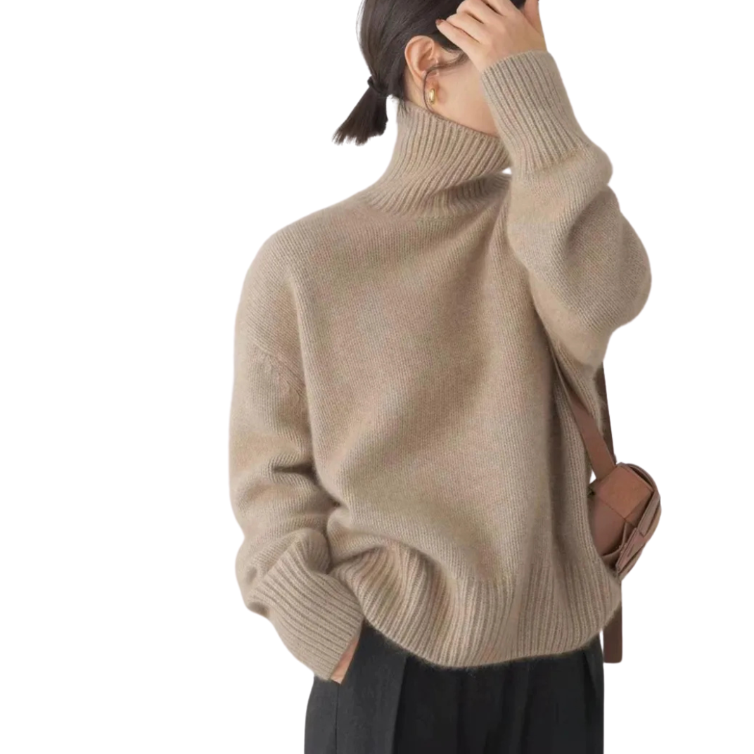 Marian - El Elegante Jersey de Cuello Alto