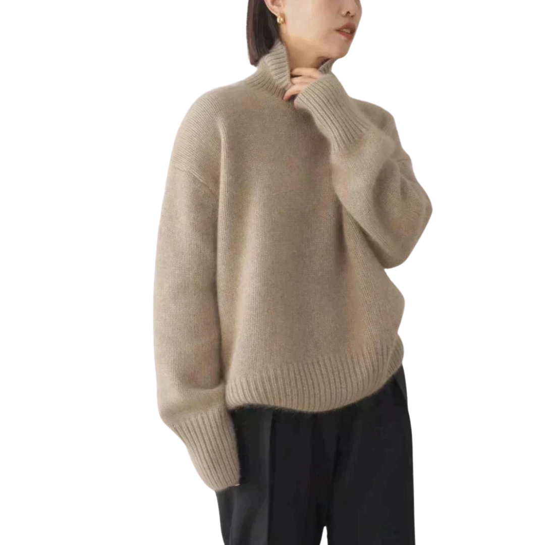 Marian - El Elegante Jersey de Cuello Alto