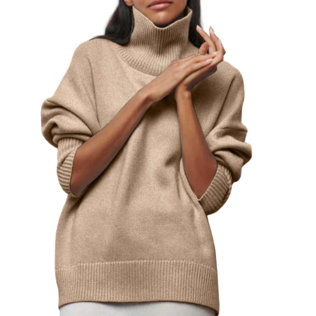 Olivia - El Jersey Oversize con Cuello Vuelto