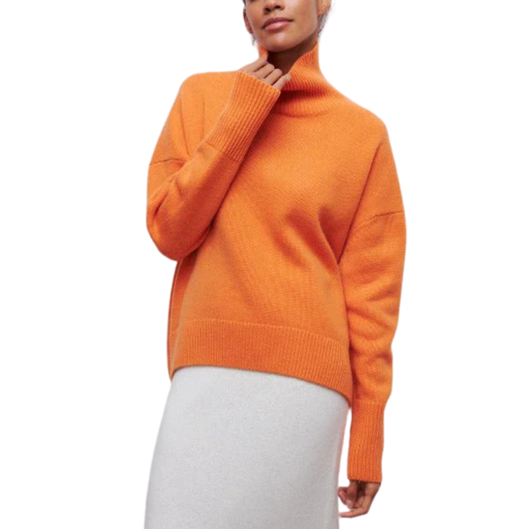 Olivia - El Jersey Oversize con Cuello Vuelto