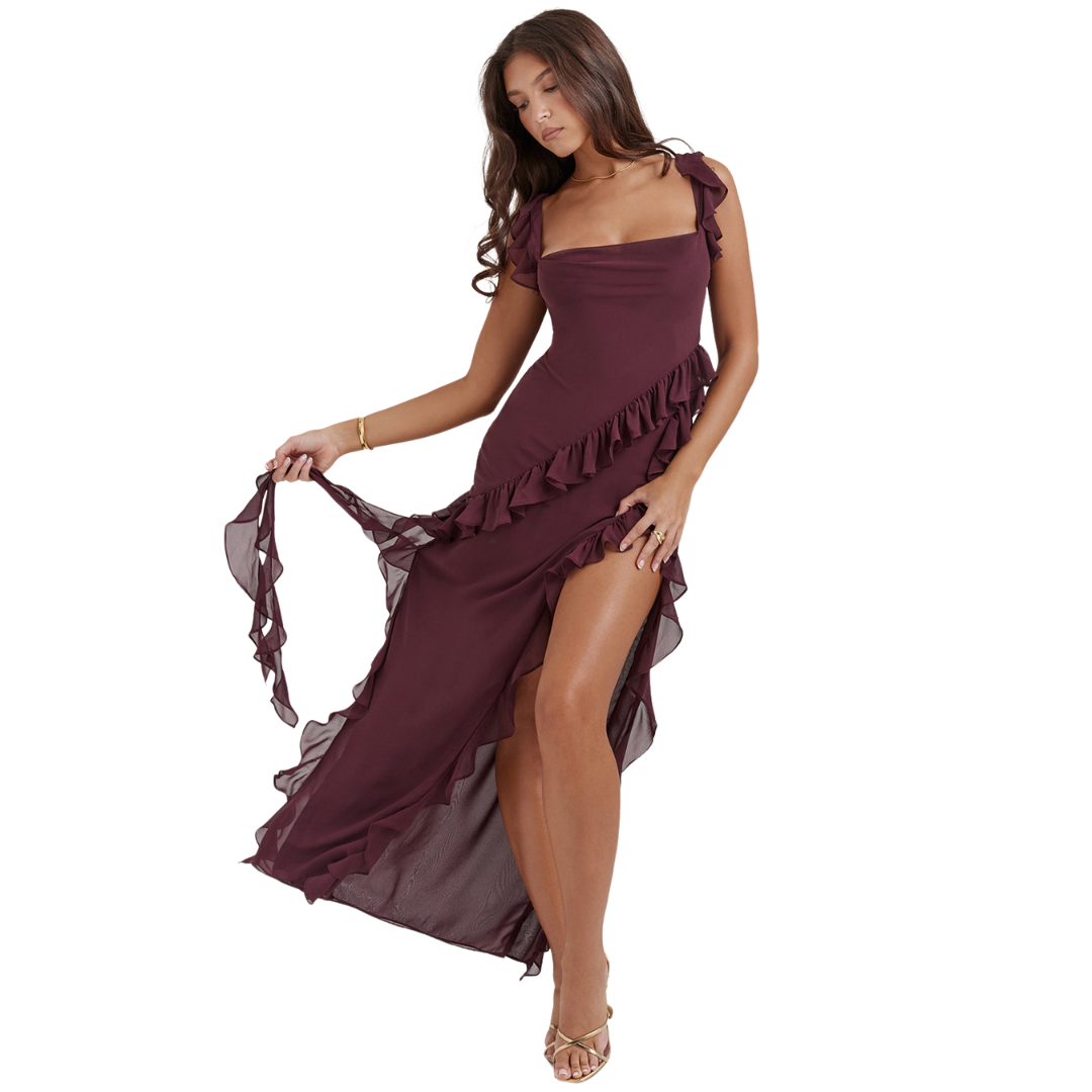 Santa Lucía - El Vestido Maxi con Volantes