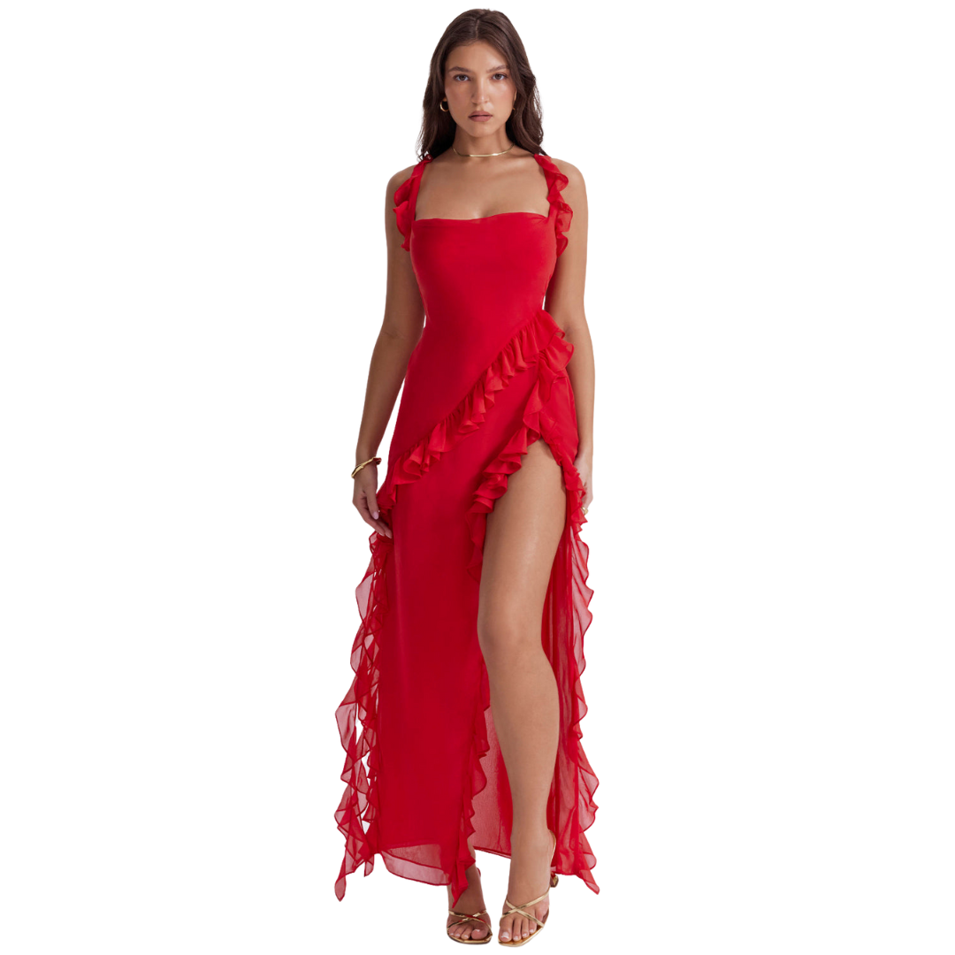 Santa Lucía - El Vestido Maxi con Volantes