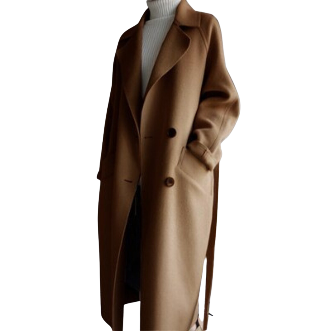 Veerle - El Elegante Trench de Lana