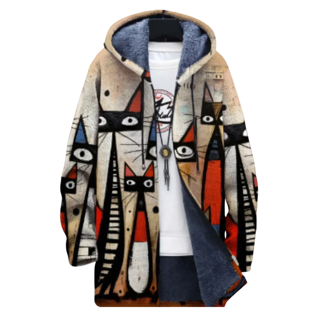 Véronique - La Chaqueta con Estampado Artístico