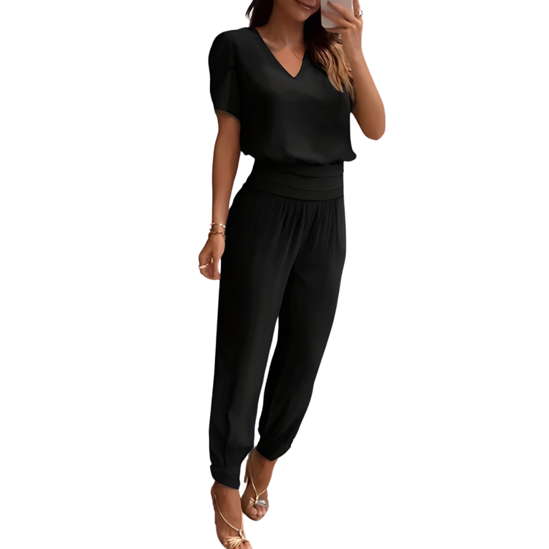 Alexandra - El Conjunto de Blusa y Pantalón Elegante