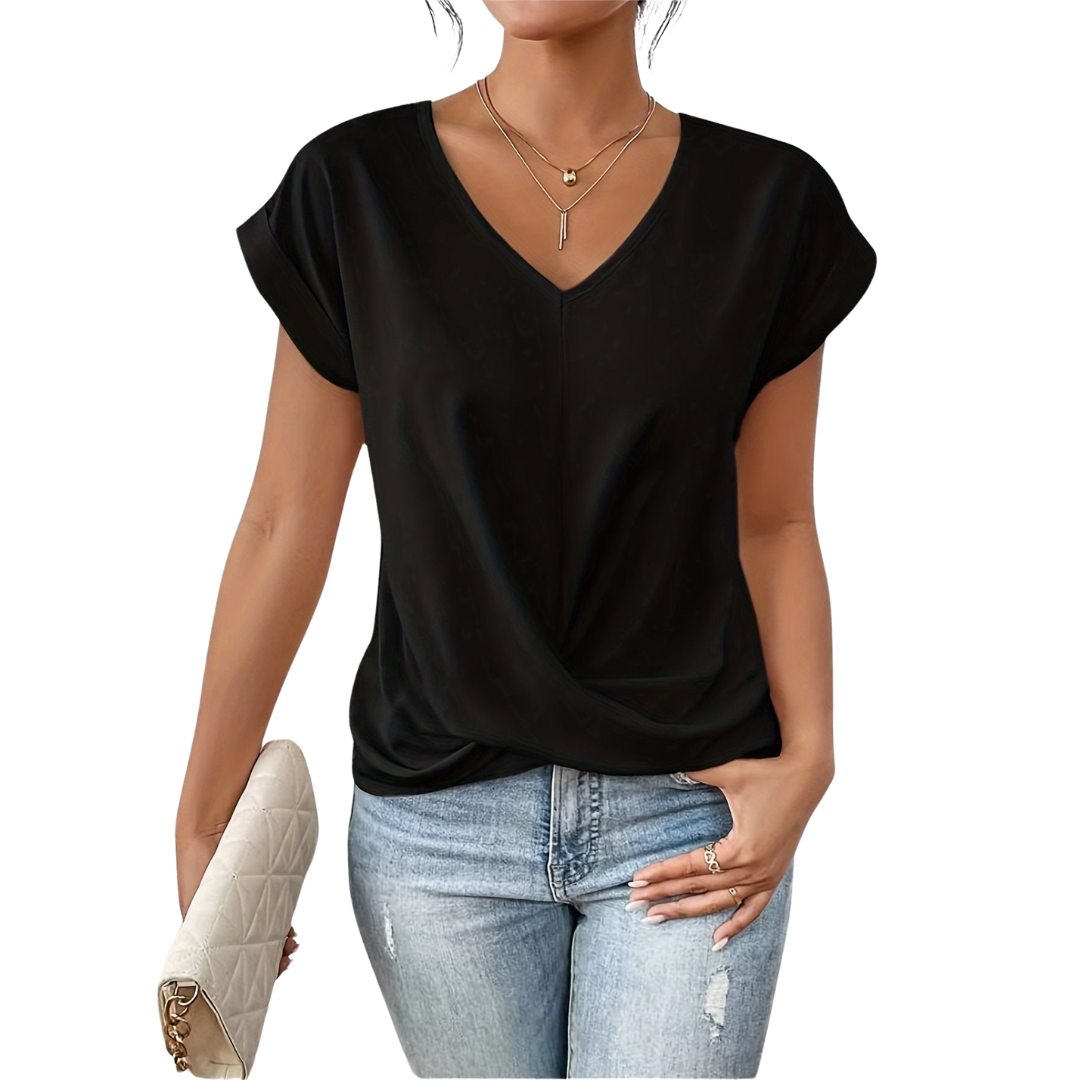 Clea - La Camiseta Casual con Escote en Forma de Corazón