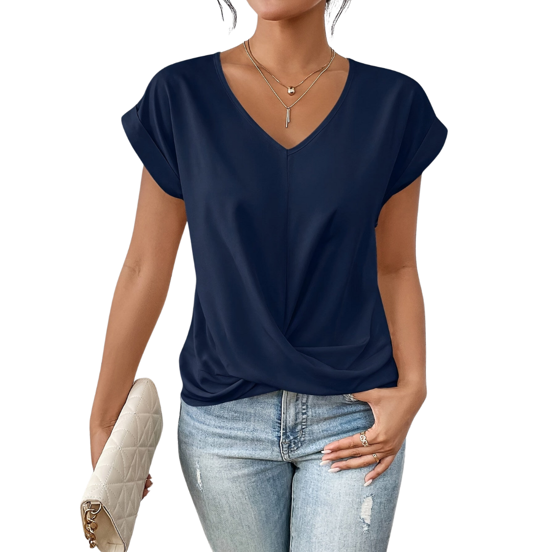 Clea - La Camiseta Casual con Escote en Forma de Corazón