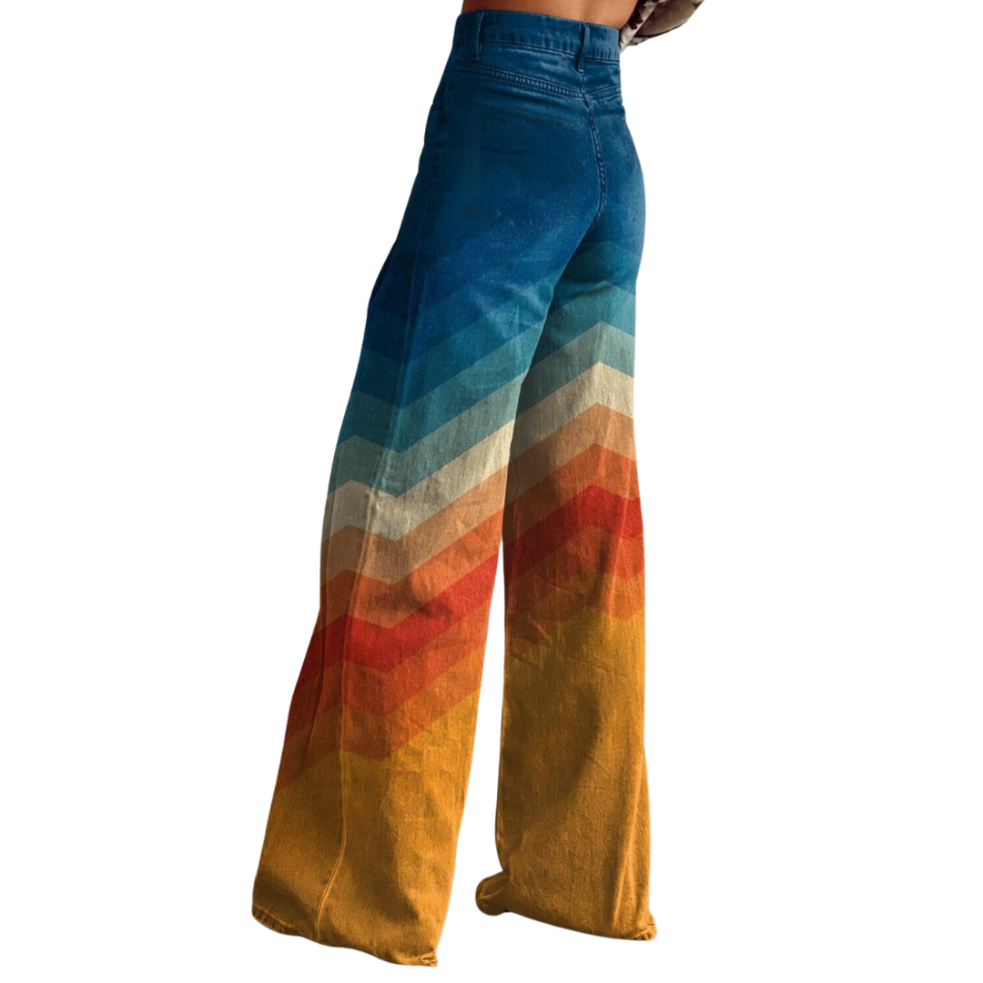 Élise - Los Pantalones Retro Chevron