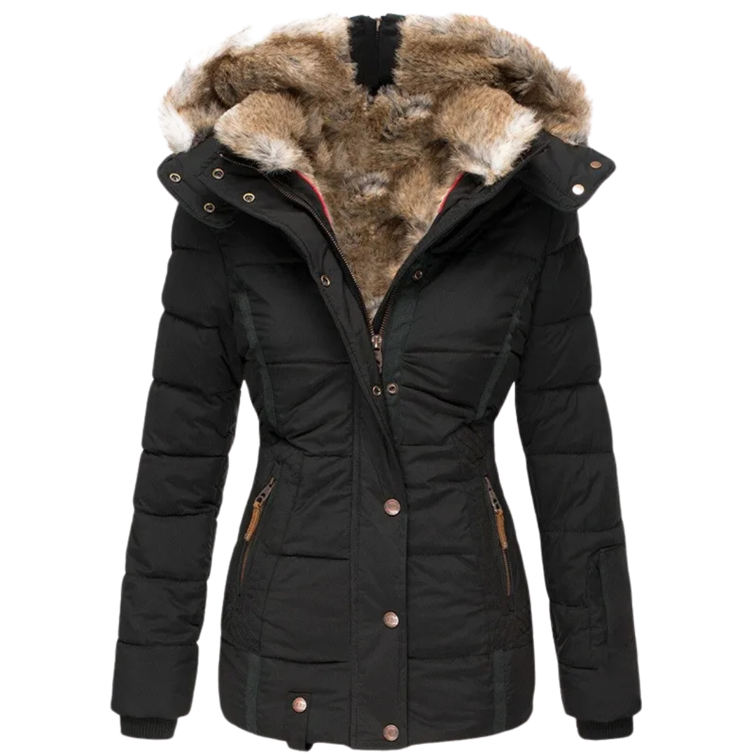 Eva - La Chaqueta de Plumón de Invierno con Capucha