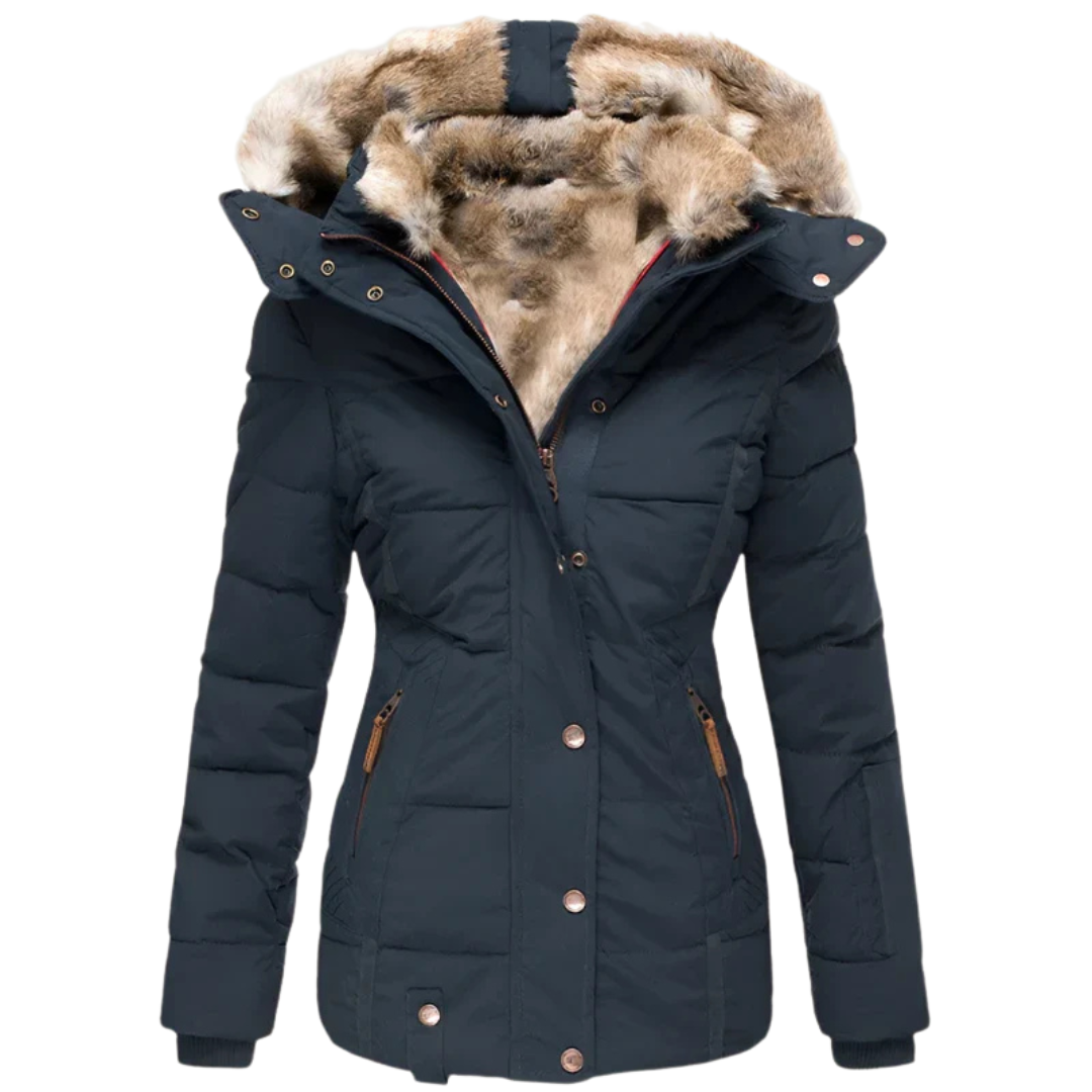 Eva - La Chaqueta de Plumón de Invierno con Capucha