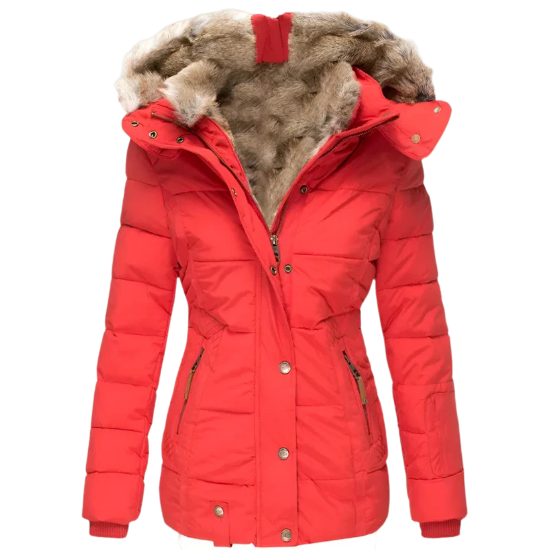 Eva - La Chaqueta de Plumón de Invierno con Capucha