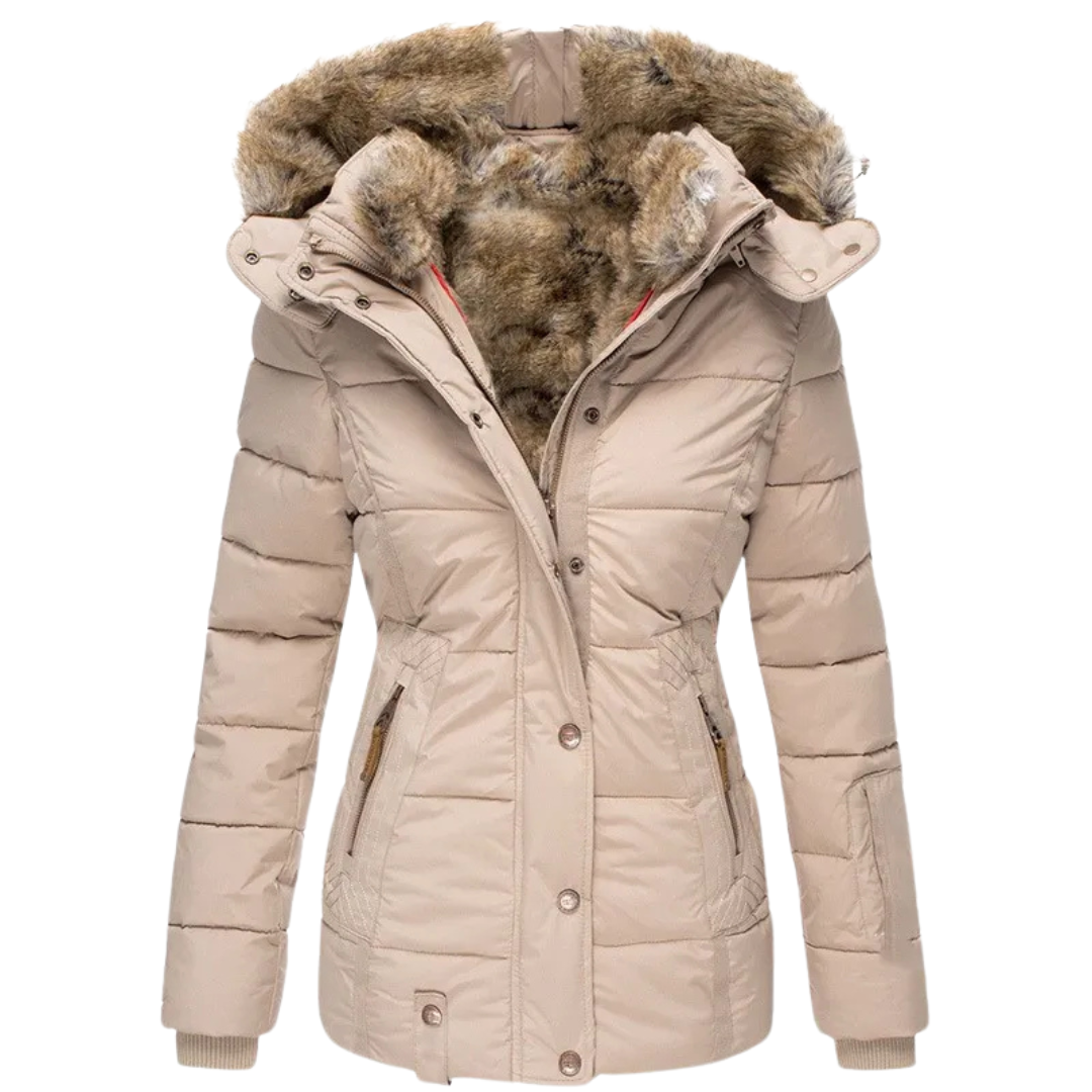 Eva - La Chaqueta de Plumón de Invierno con Capucha