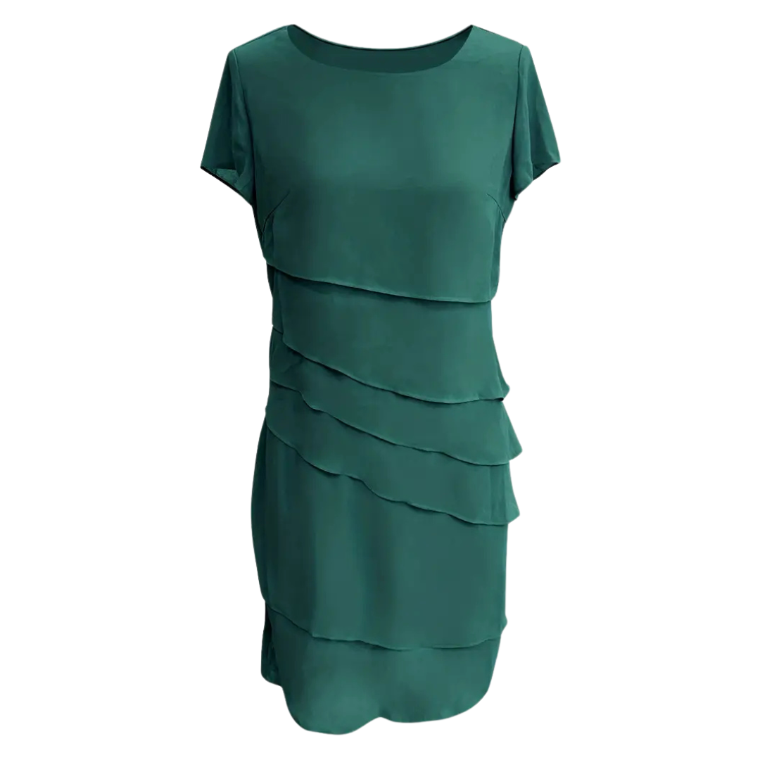 Kiara - El Vestido Plisado de Gasa de Seda
