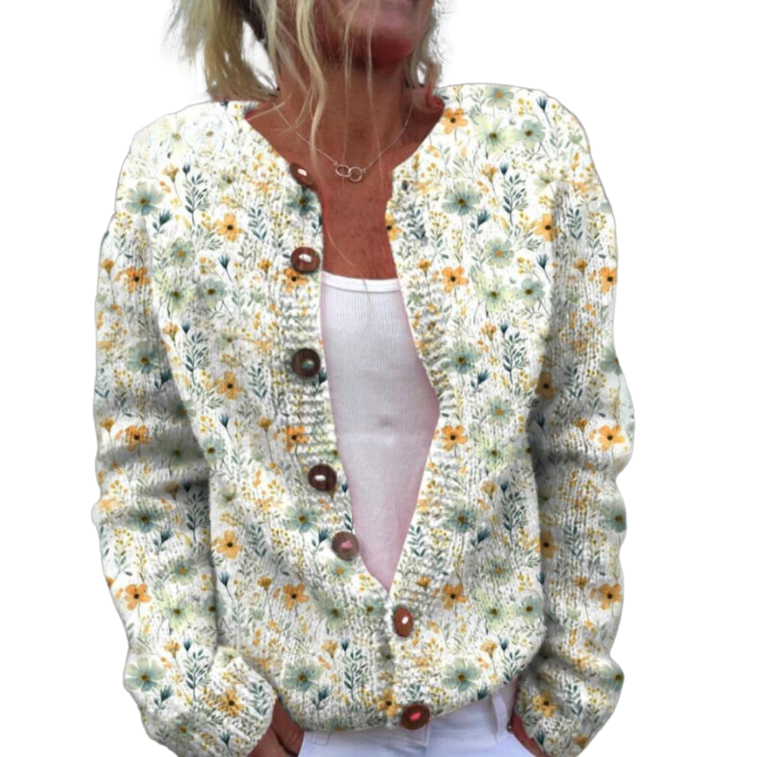 Margot - La Elegante Chaqueta con Estampado Floral