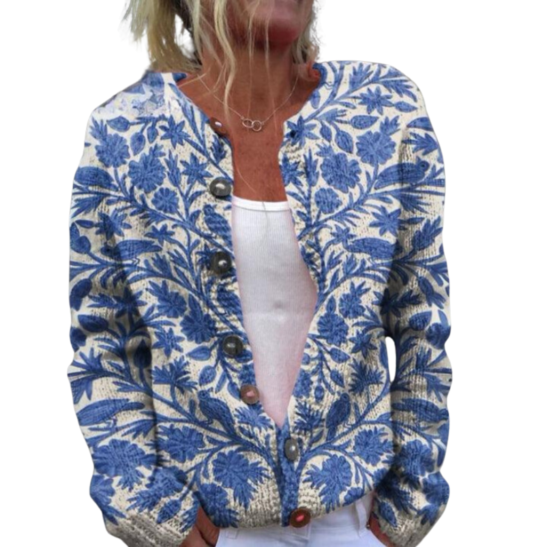 Margot - La Elegante Chaqueta con Estampado Floral