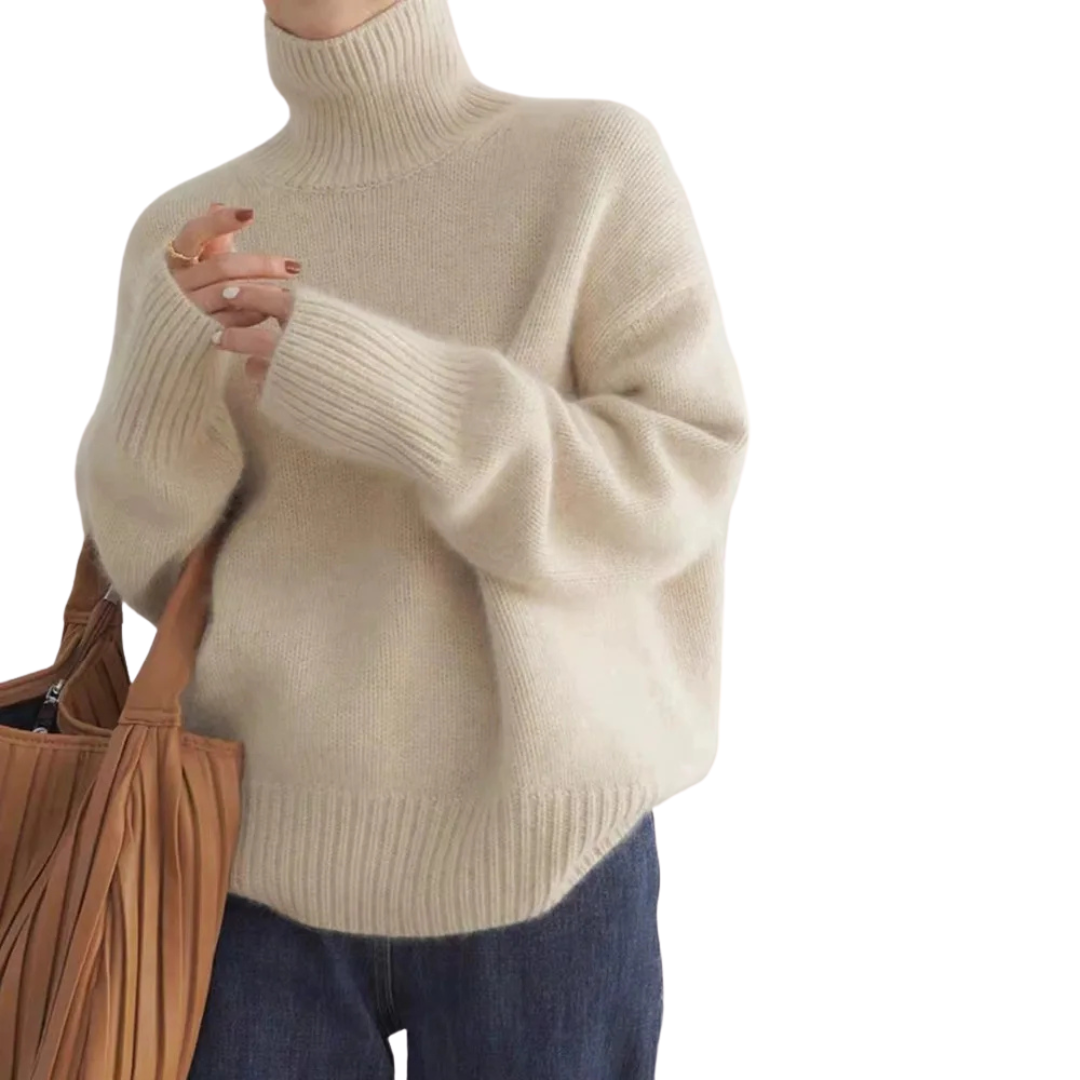 Marian - El Elegante Jersey de Cuello Alto