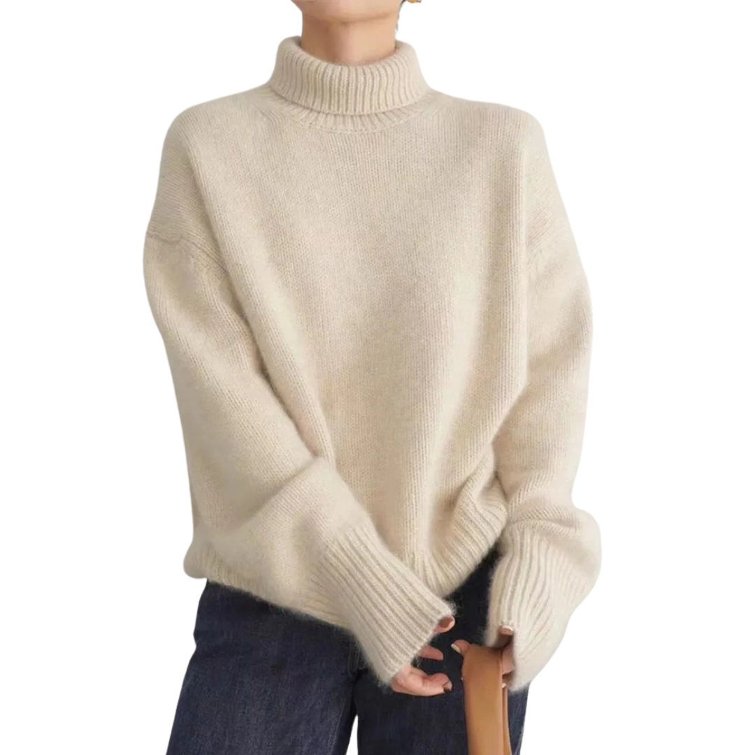 Marian - El Elegante Jersey de Cuello Alto