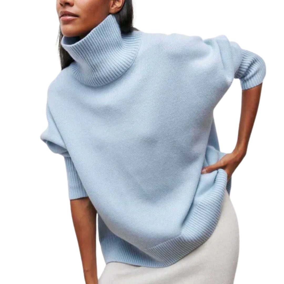 Olivia - El Jersey Oversize con Cuello Vuelto