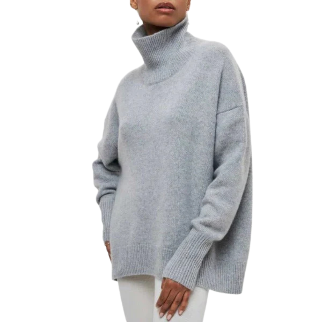 Olivia - El Jersey Oversize con Cuello Vuelto