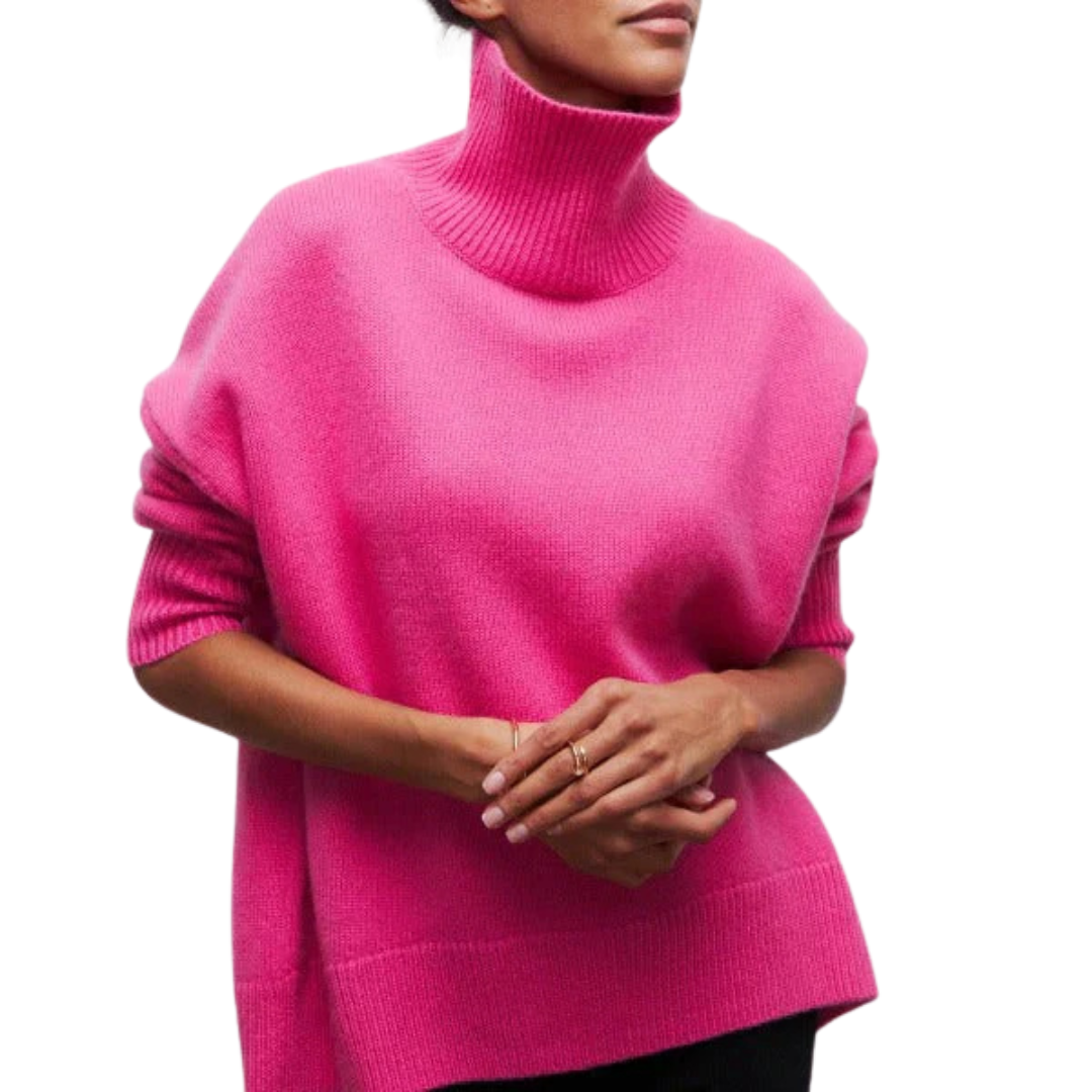 Olivia - El Jersey Oversize con Cuello Vuelto