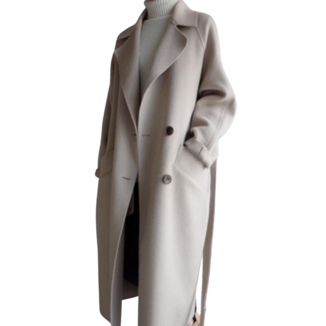 Veerle - El Elegante Trench de Lana