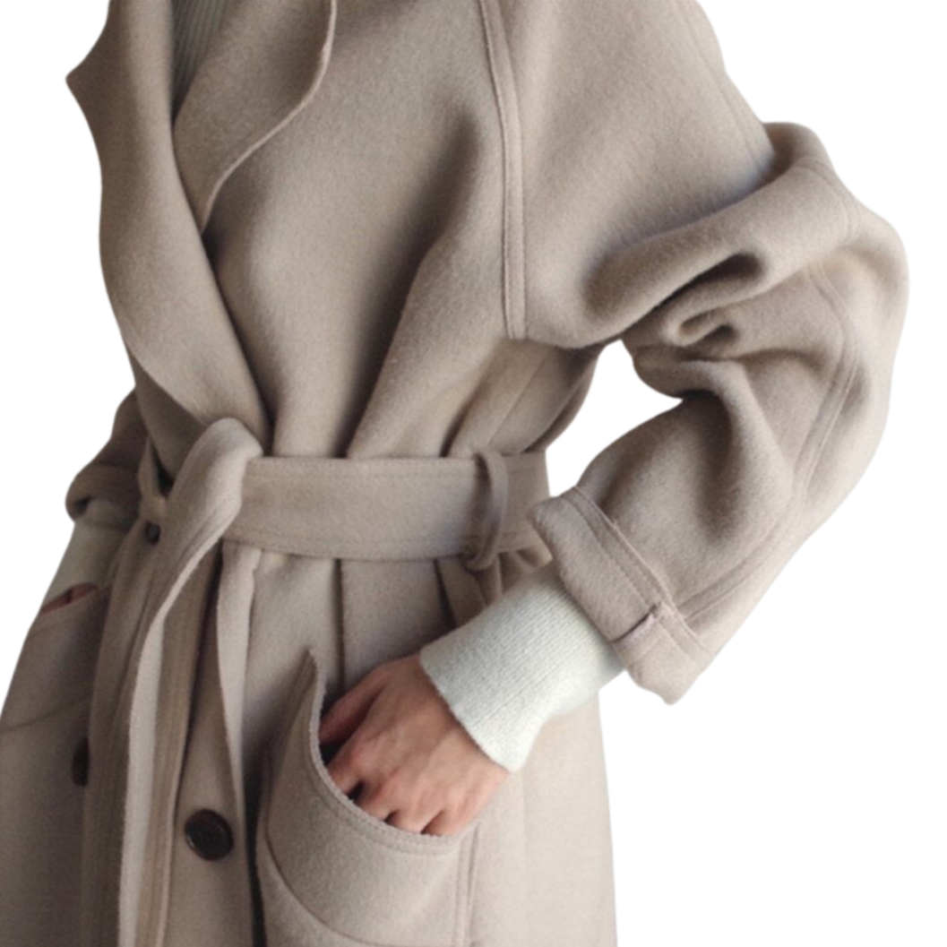 Veerle - El Elegante Trench de Lana